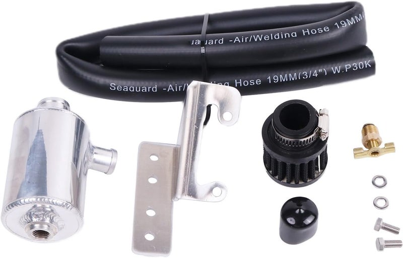 Lesurey Oil Breather Catch Can Compatible with SeaDoo PWC, Universal Fit, Plastic, RS19050-BCC - Image 1